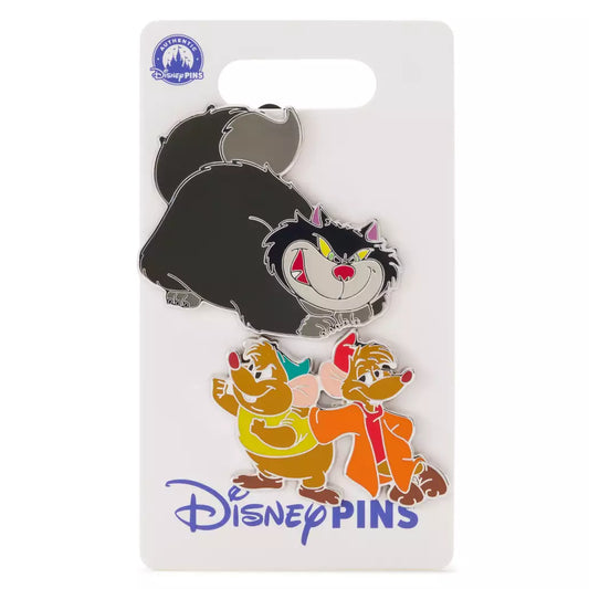 "Pre-Order" HKDL - Gus, Jaq, and Lucifer Pin Set, Cinderella