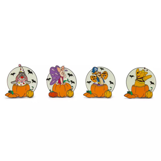 "Pre-Order" HKDL - Winnie the Pooh and Friends Halloween Pin Set