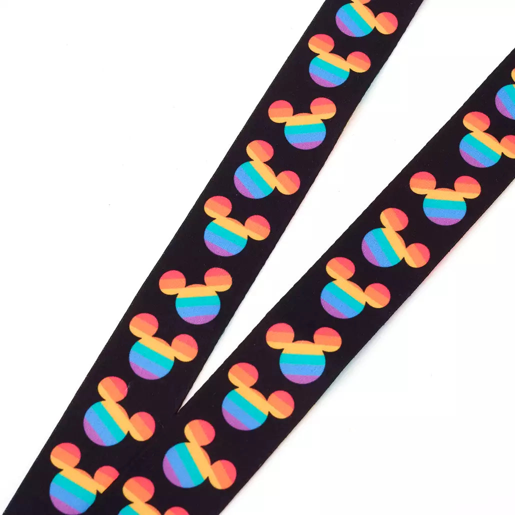 “Pre-order” HKDL - Mickey Mouse Pin Trading Lanyard, Disney Pride Collection