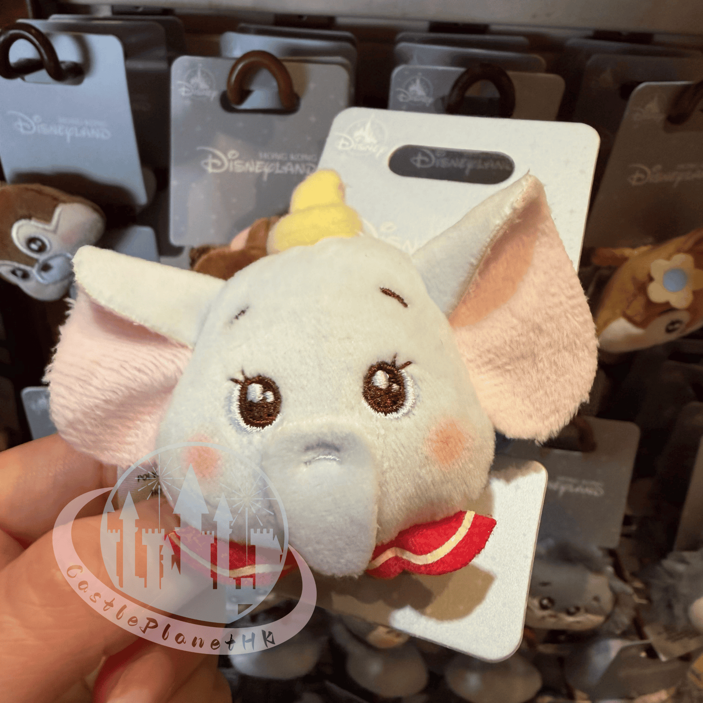 "Pre-Order" HKDL - Dumbo Head Plush Hair Scrunchie Accessories, Cute Style 2026