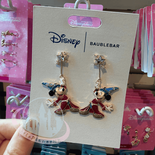 "Pre-Order" HKDL - Sorcerer Mickey earrings, Disney x BaubleBar 2025