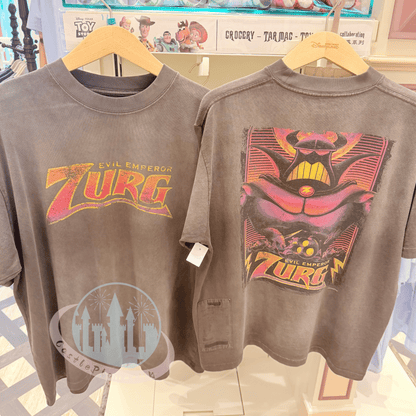 “Pre-order” HKDL - ZURG WASHED GRAPHIC BOXY TEE for Adults, TOY STORY X GROCERY 2026