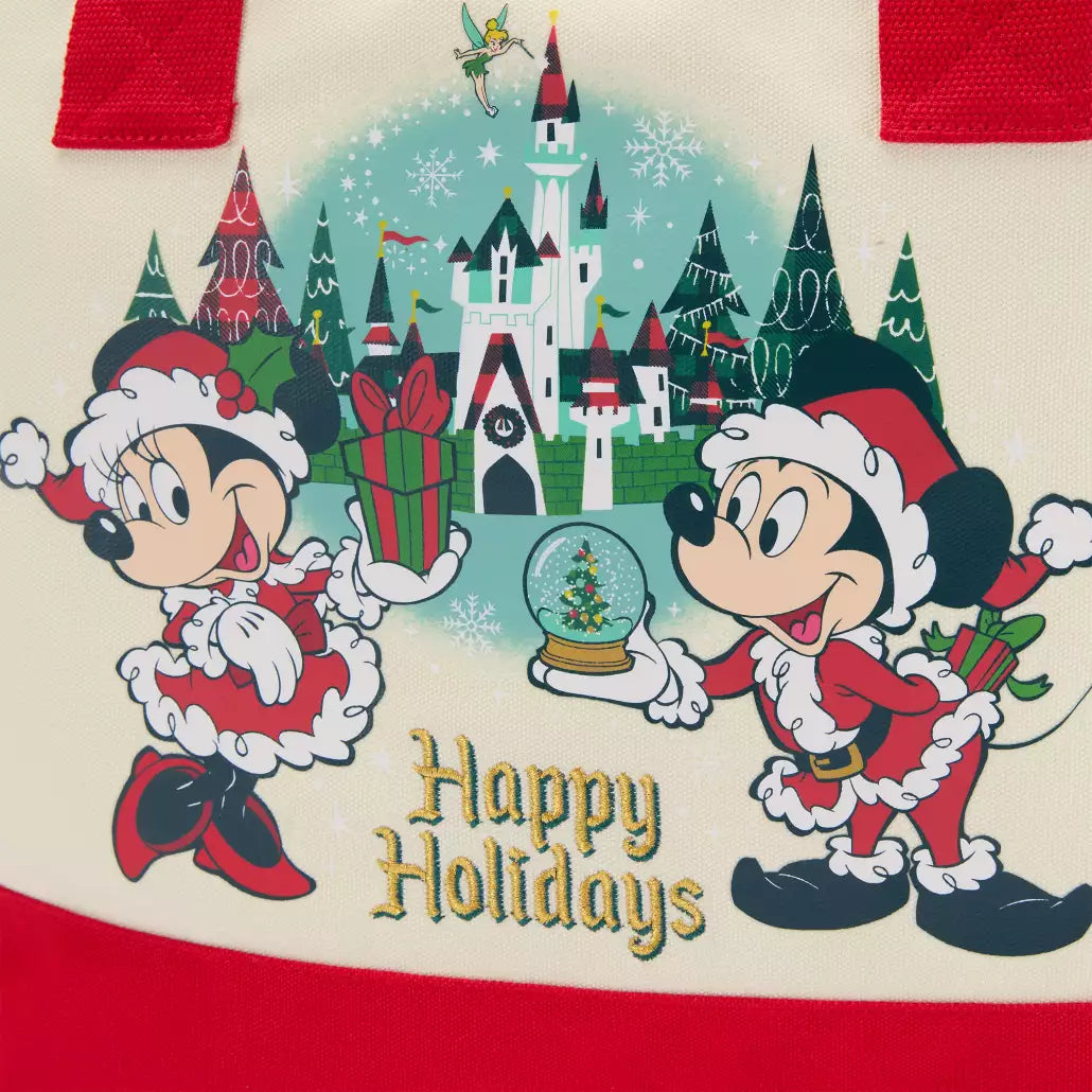 "Pre-Order" HKDL - Mickey Mouse and Friends Holiday Canvas Tote Bag