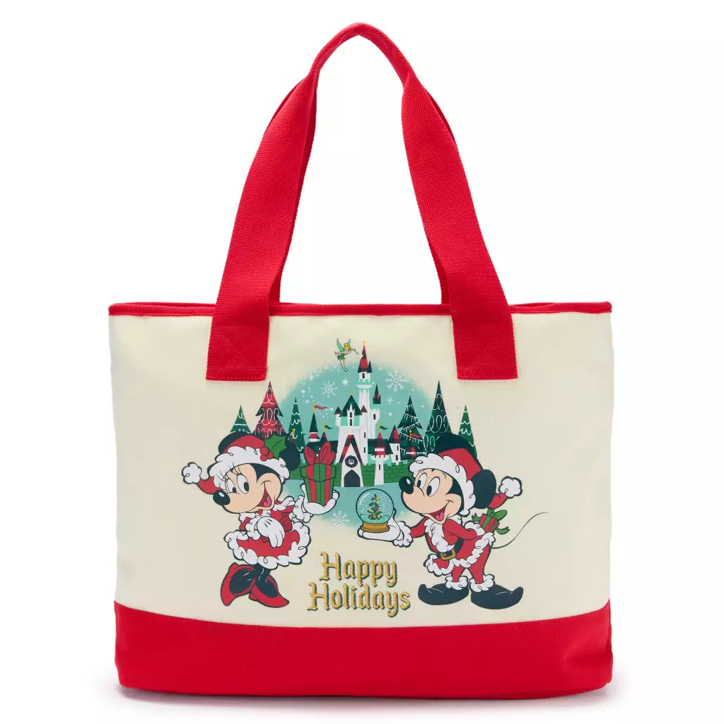 "Pre-Order" HKDL - Mickey Mouse and Friends Holiday Canvas Tote Bag