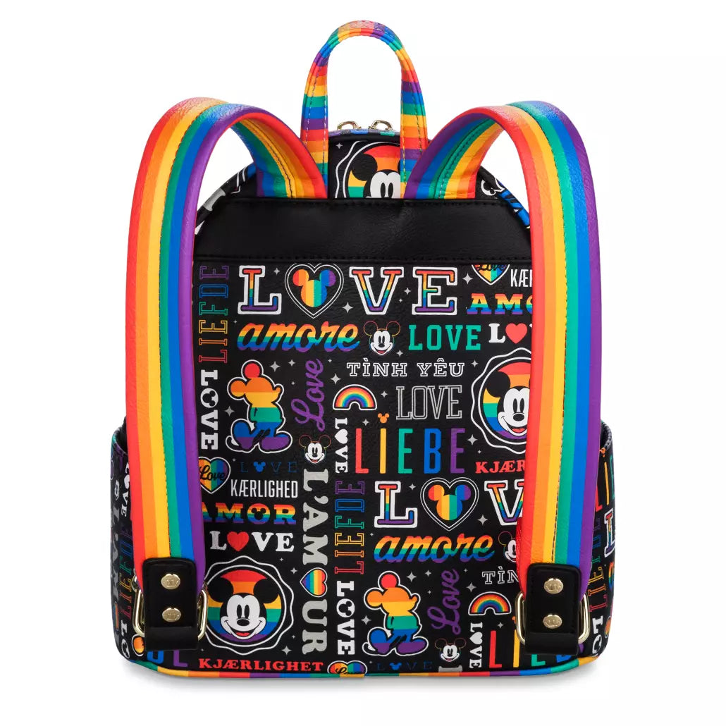 “Pre-order” HKDL - Mickey Mouse Loungefly Mini Backpack, Disney Pride Collection