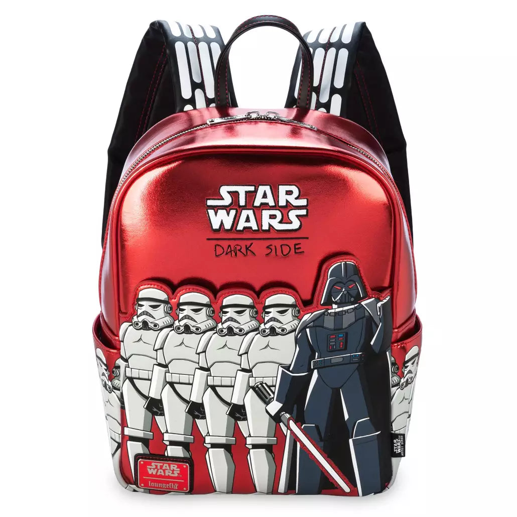 "Pre-Order" HKDL - Star Wars: Dark Side Loungefly Mini Backpack for Adults by Alex Riegert-Waters, Star Wars Artist Series, D23: The Ultimate Disney Fan Event