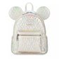 "Pre-Order" HKDL - Mickey Mouse Icon Quilted Iridescent Loungefly Mini Backpack