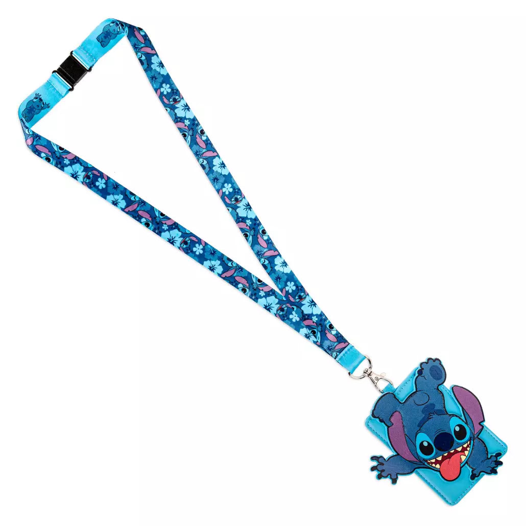 HKDL - Stitch Lanyard and Card Holder, Lilo & Stitch【Ready Stock】