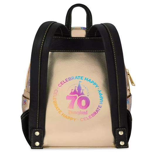 "Pre-Order" HKDL - Mickey Mouse and Friends Loungefly Mini Backpack for Adults, Disneyland 70th Anniversary