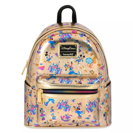 "Pre-Order" HKDL - Mickey Mouse and Friends Loungefly Mini Backpack for Adults, Disneyland 70th Anniversary