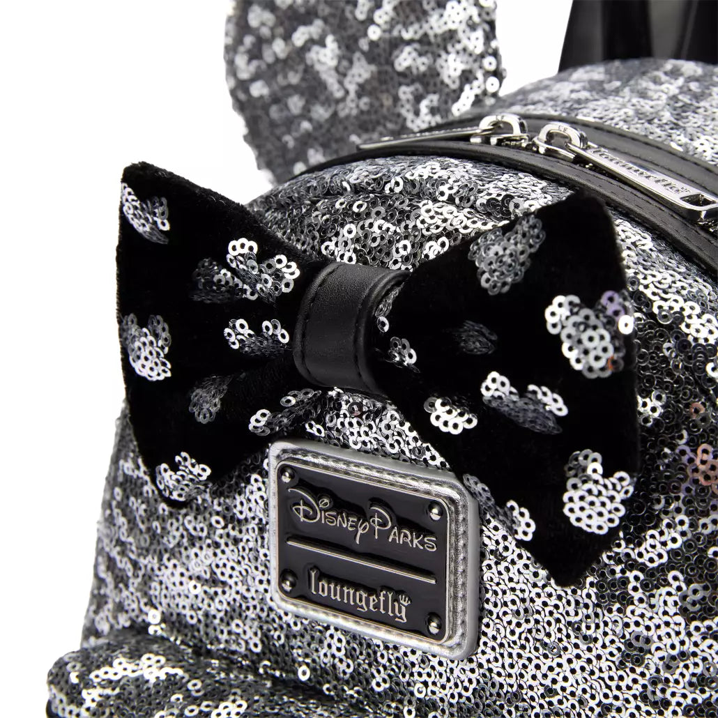 Loungefly Minnie Mouse New Year's Eve Mini Backpack Loungefly Minnie Mouse New Year's Eve Mini Backpack