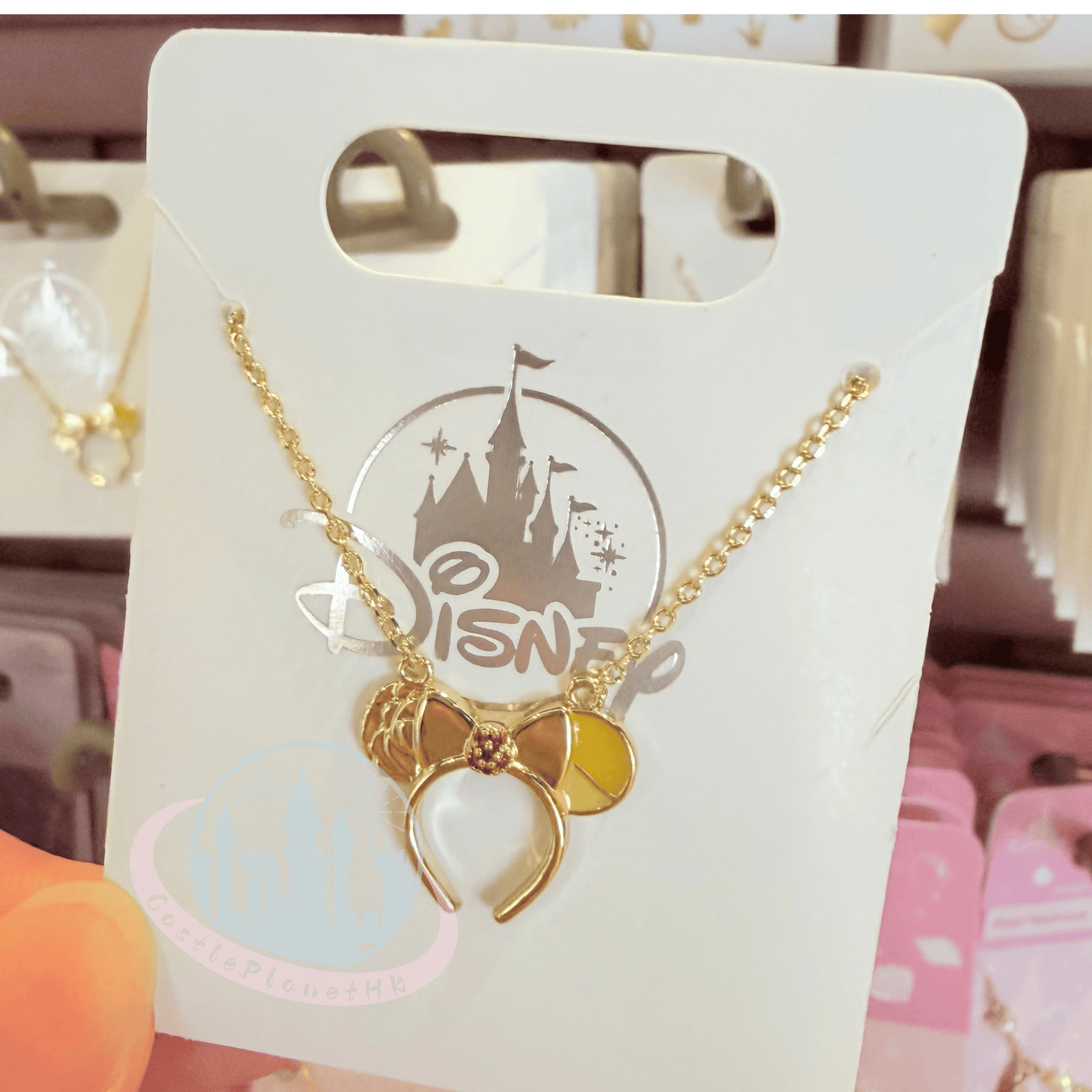 "Pre-Order" HKDL - Belle Minnie Mouse Ear Headband Necklace