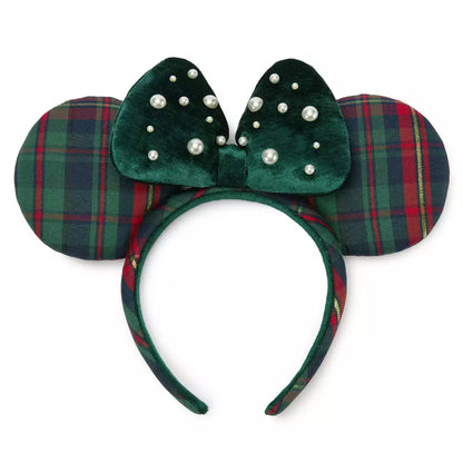 "Pre-Order" HKDL - Minnie Mouse Plaid Loungefly Ears Headband for Adults