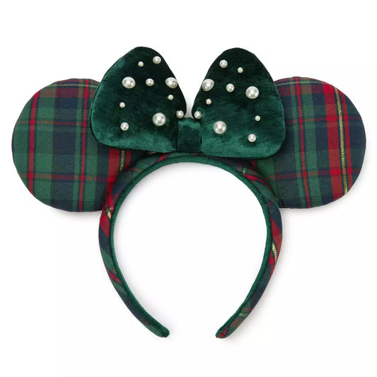 "Pre-Order" HKDL - Minnie Mouse Plaid Loungefly Ears Headband for Adults