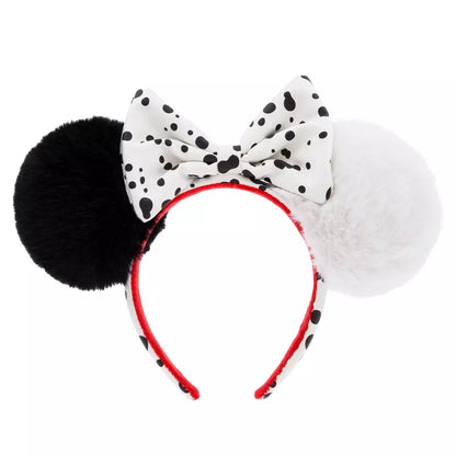 HKDL/SHDR - Cruella De Vil Ears Headband for Adults, 101 Dalmatians【Ready Stock】