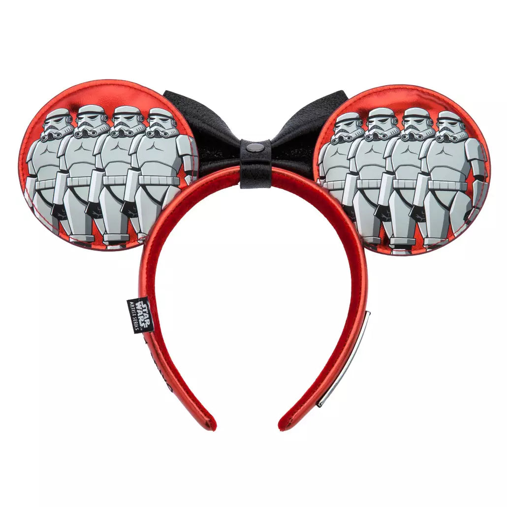 "Pre-Order" HKDL - Star Wars: Dark Side Loungefly Ears Headband for Adults by Alex Riegert-Waters, Star Wars Artist Series, D23: The Ultimate Disney Fan Event