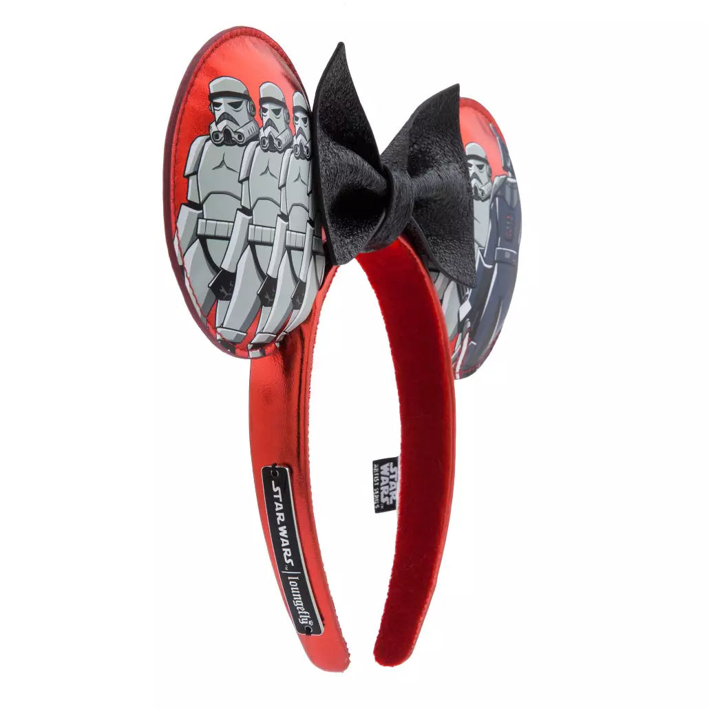 "Pre-Order" HKDL - Star Wars: Dark Side Loungefly Ears Headband for Adults by Alex Riegert-Waters, Star Wars Artist Series, D23: The Ultimate Disney Fan Event