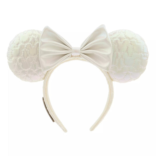 "Pre-Order" HKDL - Mickey Mouse Icon Quilted Iridescent Loungefly Ears Headband