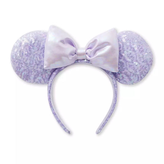 "Pre-Order" HKDL - Minnie Mouse Sequined Ears Headband, Opalescent