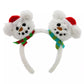 HKDL - Snowman Mickey Mouse Ears Headband for Adults, Winter Holiday【Ready Stock】