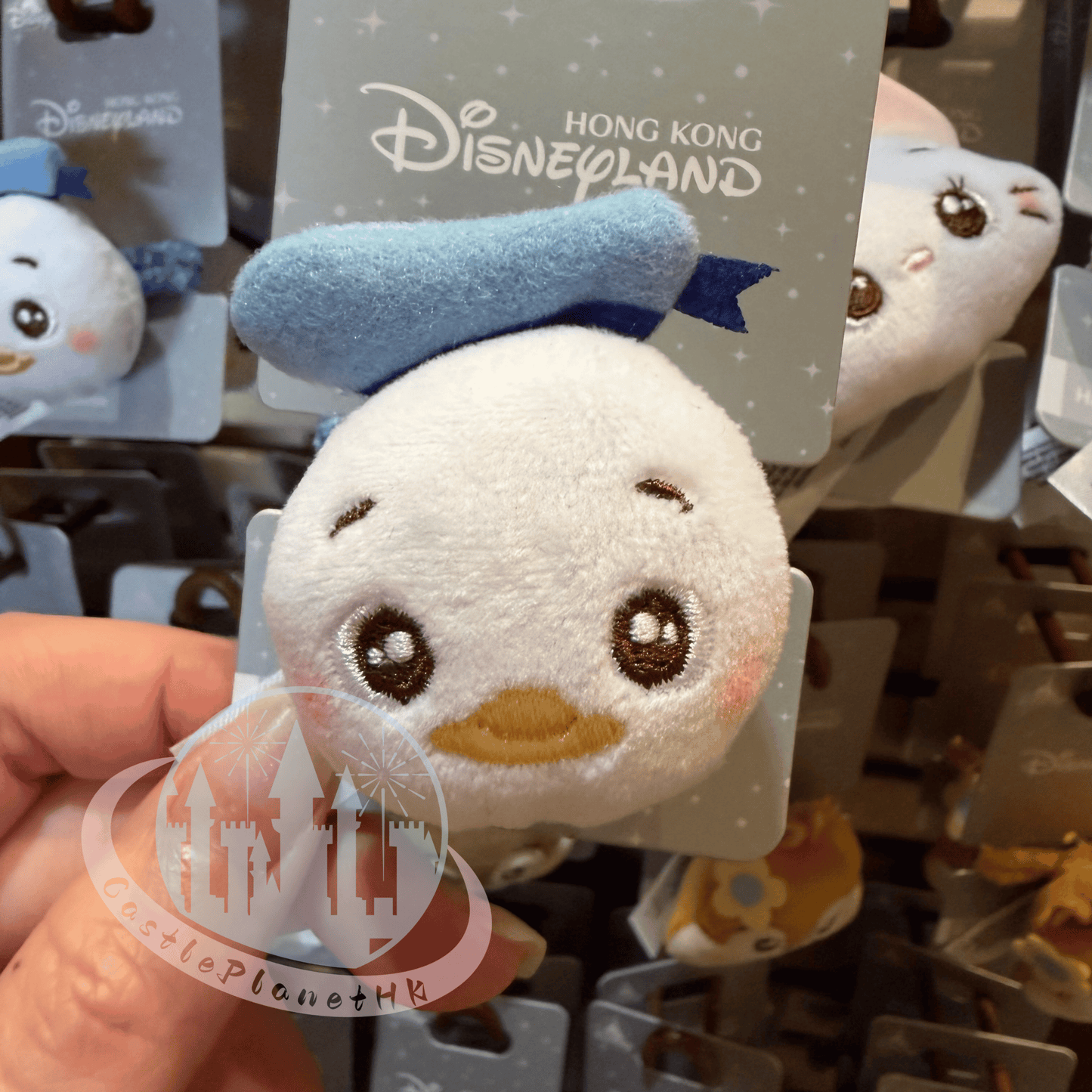 "Pre-Order" HKDL - Donald Duck Head Plush Hair Scrunchie Accessories, Cute Style 2026