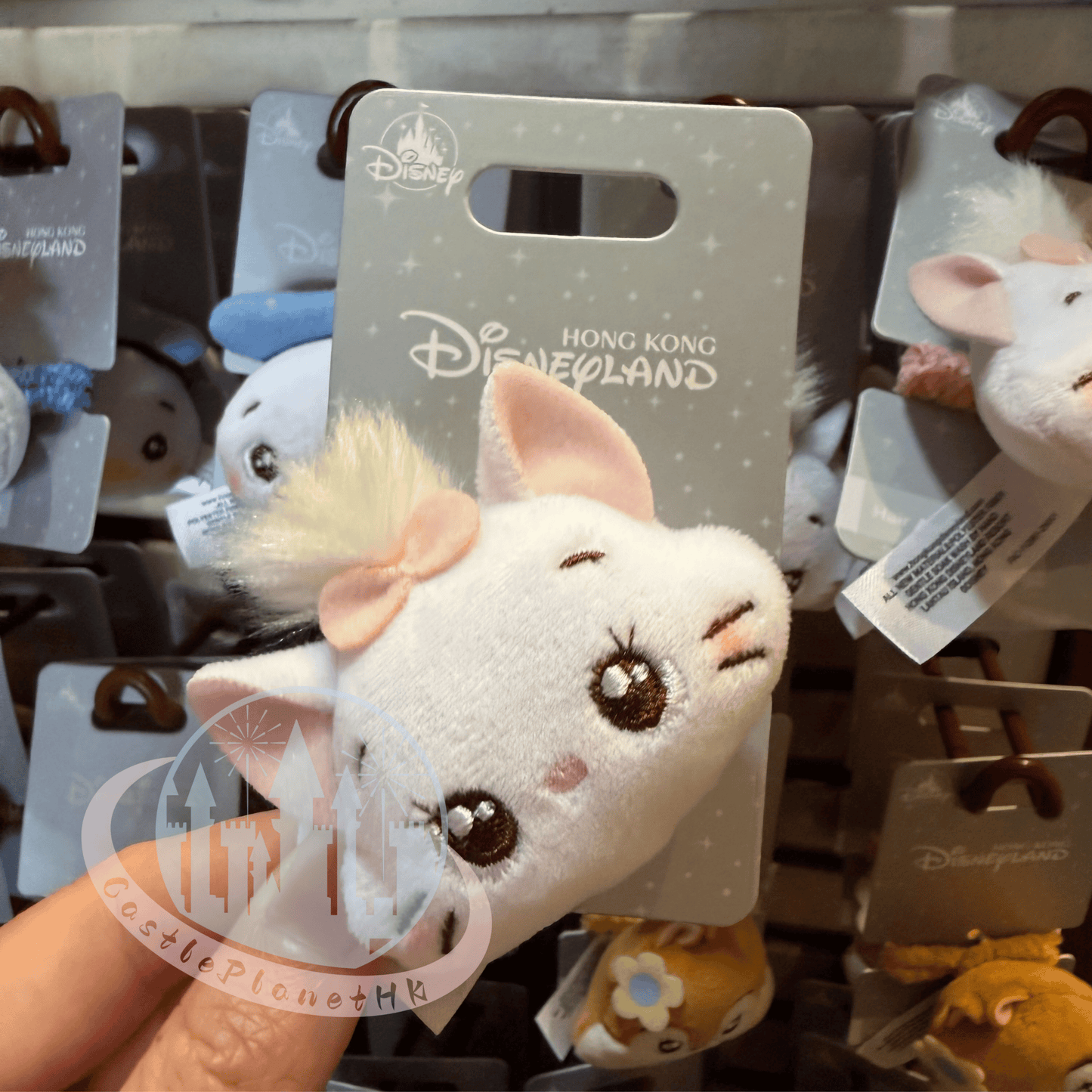 "Pre-Order" HKDL - Marie The Aristocats Head Plush Hair Scrunchie Accessories, Cute Style 2026