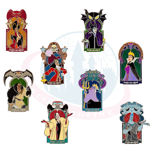 "Pre-Order" HKDL - Disney Villains Blind Mystery Pin Set