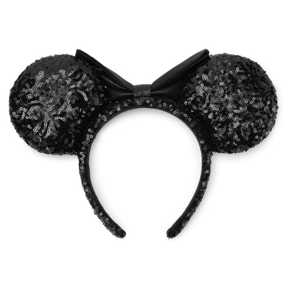 “Pre-order” HKDL - Minnie Mouse Black Sequined Ear Headband for Adults