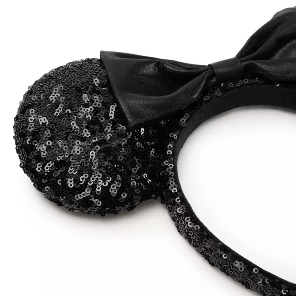 “Pre-order” HKDL - Minnie Mouse Black Sequined Ear Headband for Adults