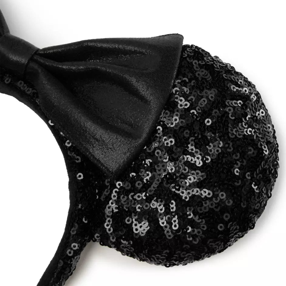 “Pre-order” HKDL - Minnie Mouse Black Sequined Ear Headband for Adults