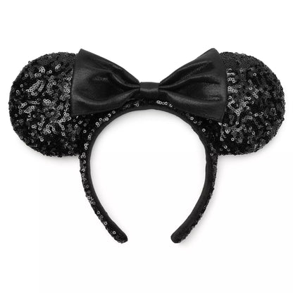 “Pre-order” HKDL - Minnie Mouse Black Sequined Ear Headband for Adults