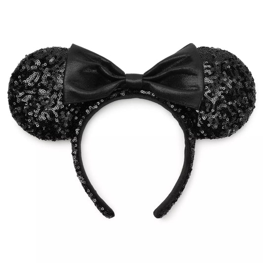 “Pre-order” HKDL - Minnie Mouse Black Sequined Ear Headband for Adults