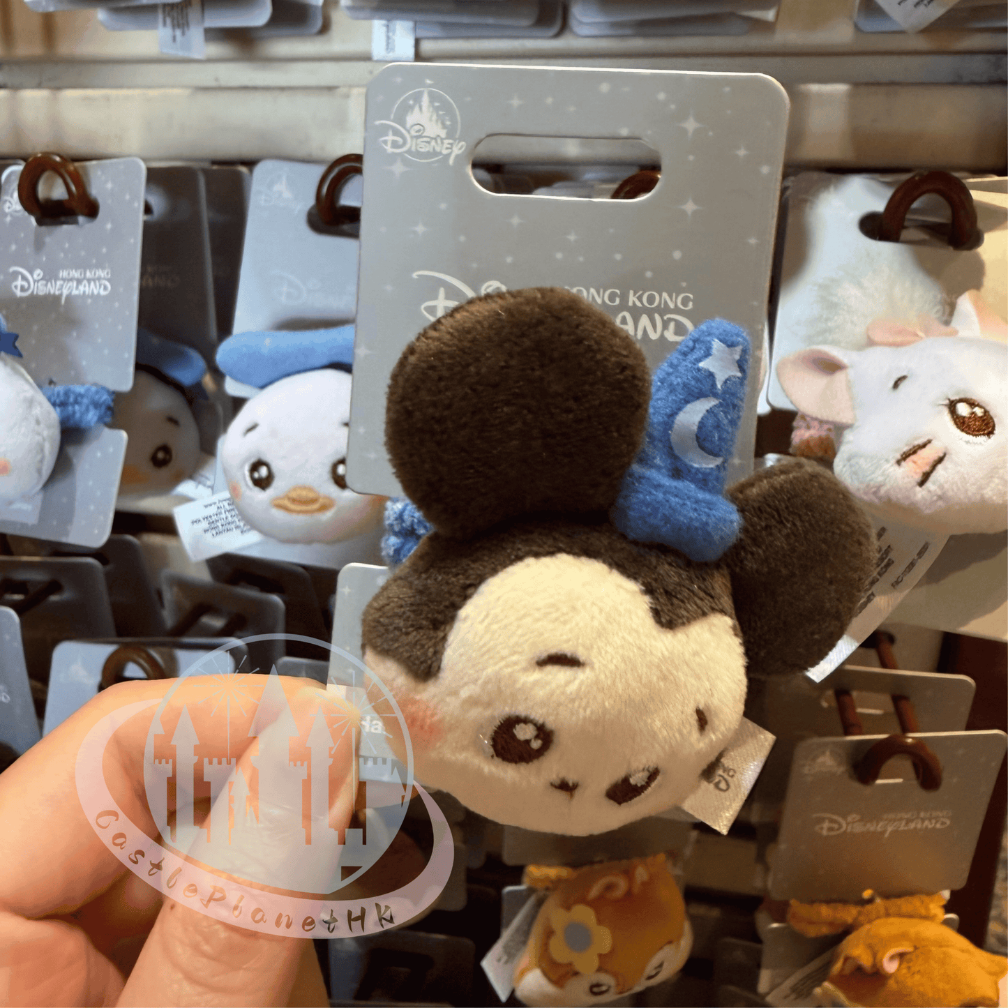 "Pre-Order" HKDL - Sorcerer Mickey Mouse Head Plush Hair Scrunchie Accessories, Cute Style 2026