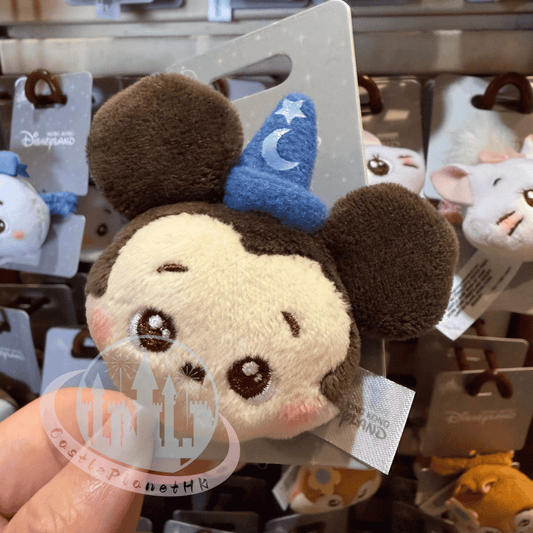 "Pre-Order" HKDL - Sorcerer Mickey Mouse Head Plush Hair Scrunchie Accessories, Cute Style 2026