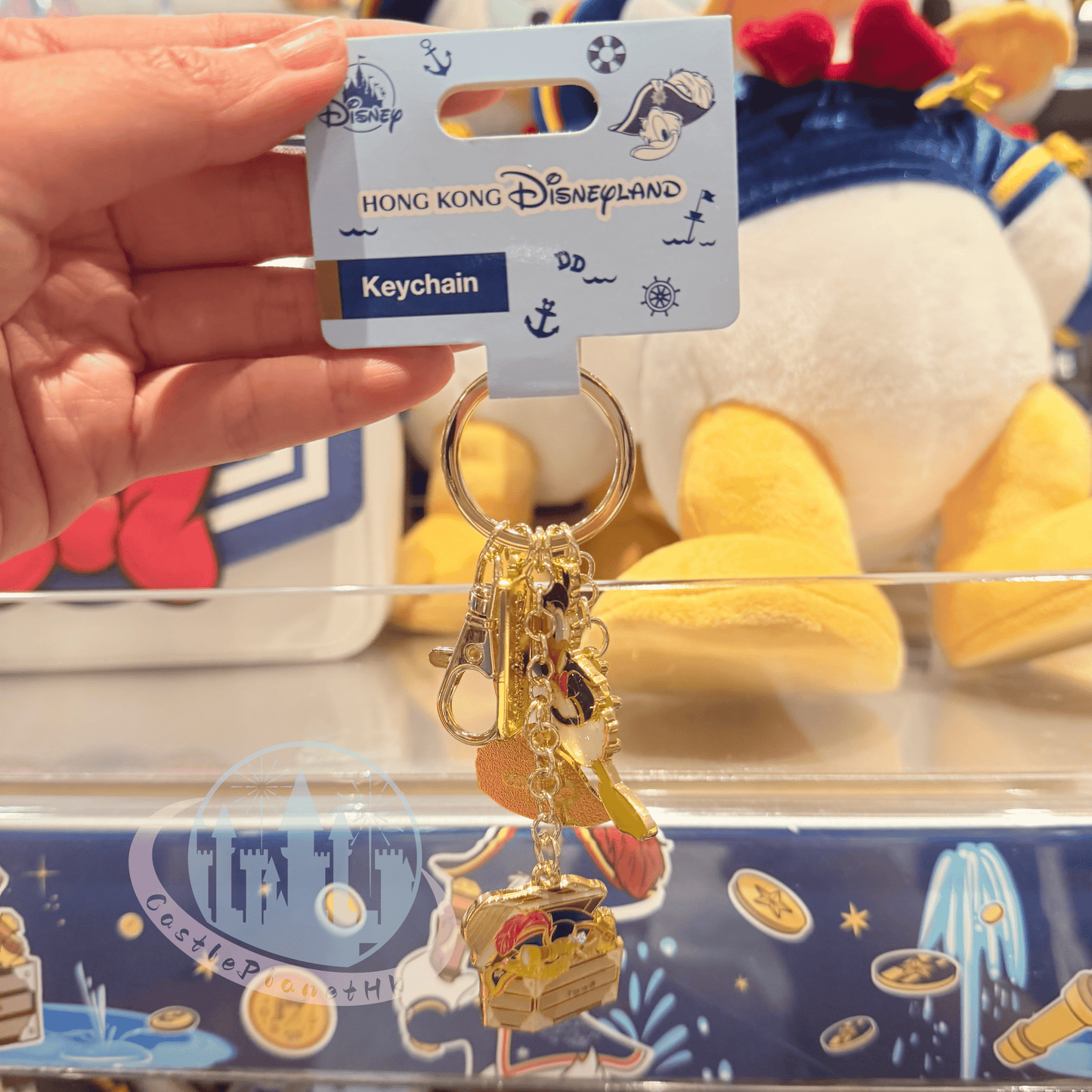 "Pre Order" HKDL - Donald Keychain, Donald Captain 2026