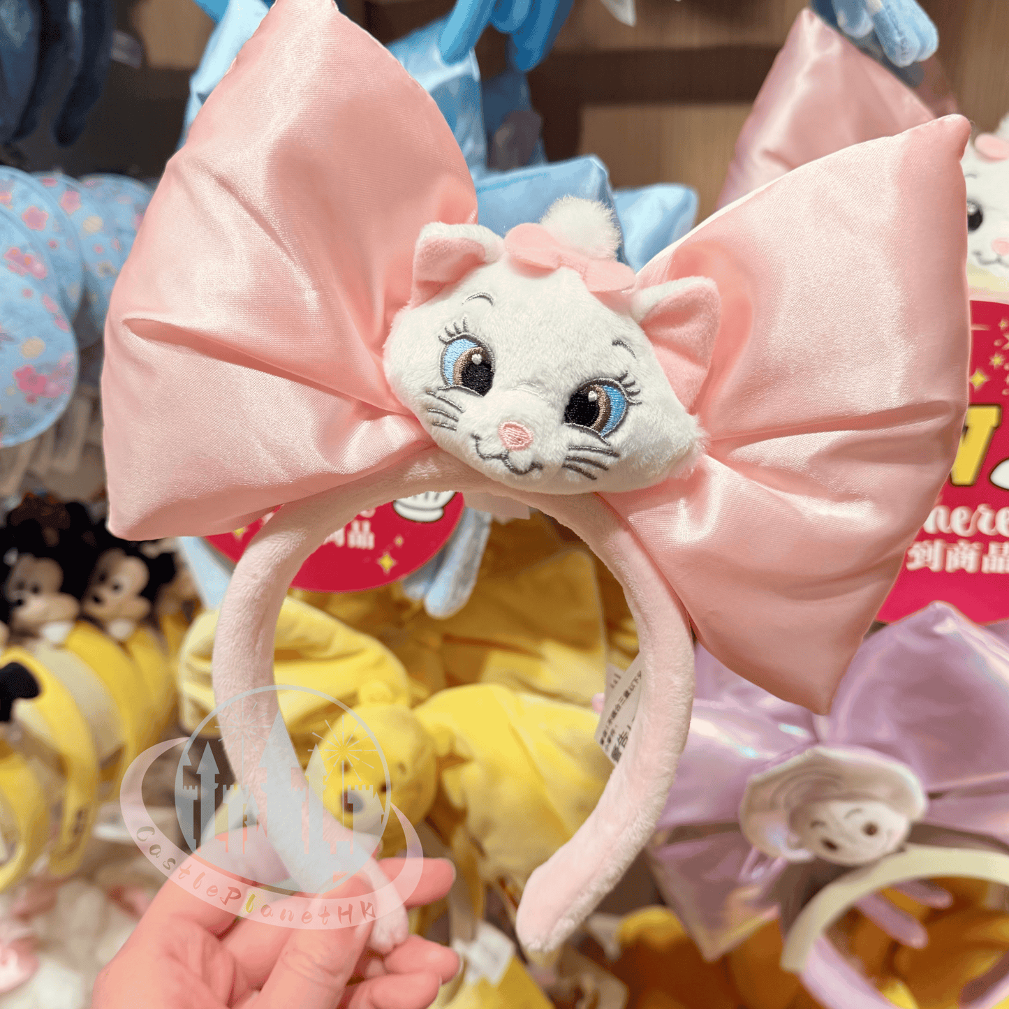 "Pre-Order" HKDL - Marie Big Bow ears Headband for Adults