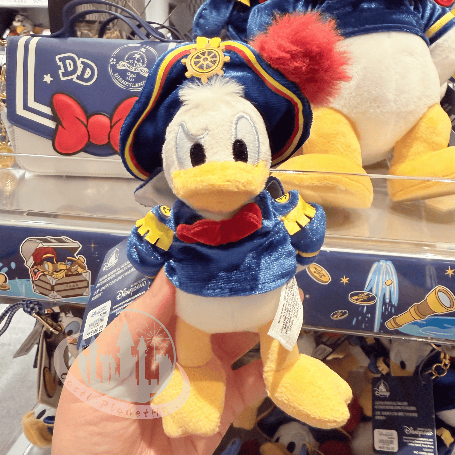 "Pre Order" HKDL - Donald Plush Bag Charm, Donald Captain 2026