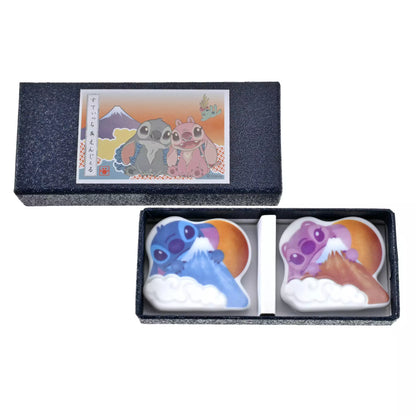 "Pre-Order" JDS - Stitch & Angel Chopstick Holder Pair (Japan Original)