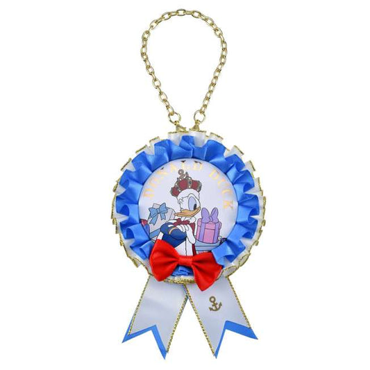 “Pre-Order” JDS - Donald Can Badge Rosette with Chain, DONALD THE KING BIRTHDAY