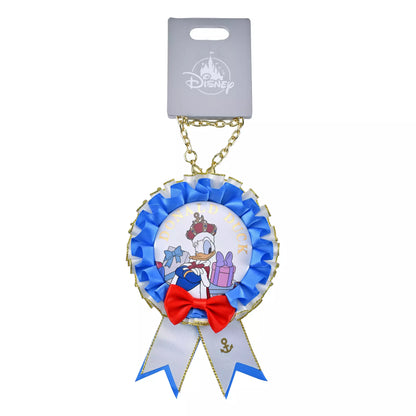 “Pre-Order” JDS - Donald Can Badge Rosette with Chain, DONALD THE KING BIRTHDAY