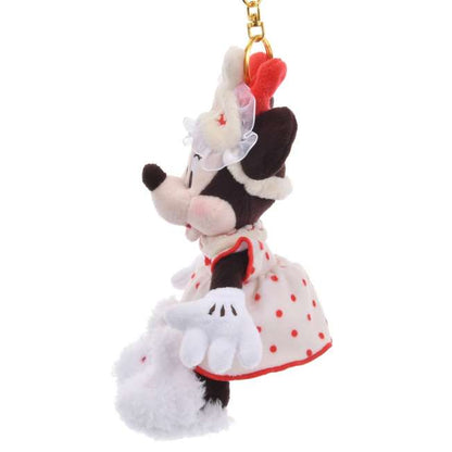 "Pre-Order" JDS - Minnie Mouse Plush Keychain, PAJAMA STYLE