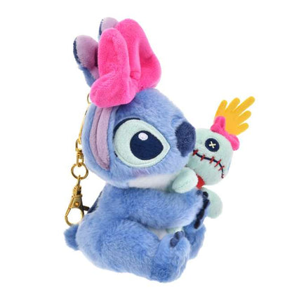 "Pre-Order" JDS - Stitch & Scrump Plush Keychain, Ribbon Stitch
