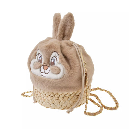 "Pre-Order" JDS - Miss Bunny Shoulder Drawstring Bag, PASTEL BUNNIES "Bambi"
