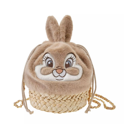 "Pre-Order" JDS - Miss Bunny Shoulder Drawstring Bag, PASTEL BUNNIES "Bambi"