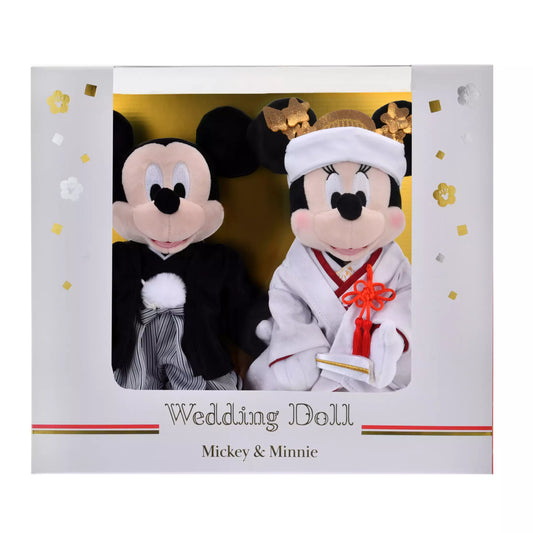 “Pre-Order” JDS - Mickey & Minnie Plush Toy Set Japanese Style, Wedding Doll