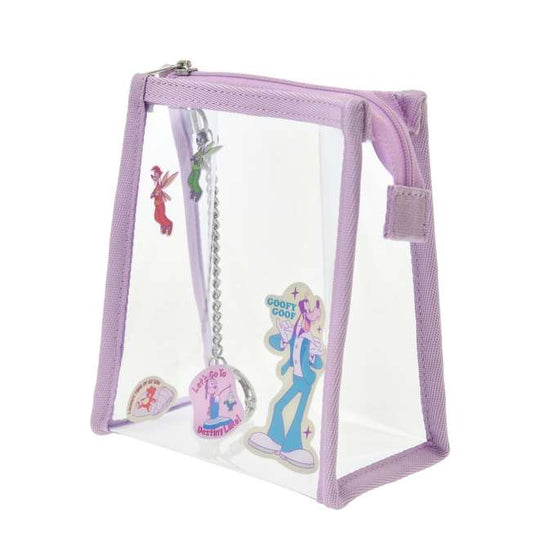 “Pre-order” JDS - Goofy & Max Pouch Clear with Carabiner, GOOFY BIRTHDAY