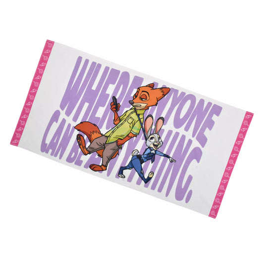 "Pre-Order" JDS - Judy Hopps & Nick Wilde Bath Towel, ZOOTOPIA COMIC STYLE