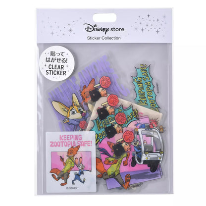 "Pre-Order" JDS - Zootopia Sticker Collection, ZOOTOPIA COMIC STYLE Clear Peel and Stick Stickers