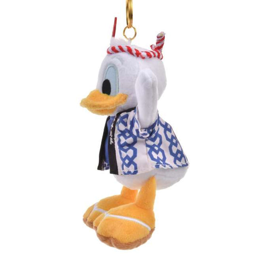 "Pre-Order" JDS - Donald Plush Keychain Katakana Happi, Japanese Matsuri