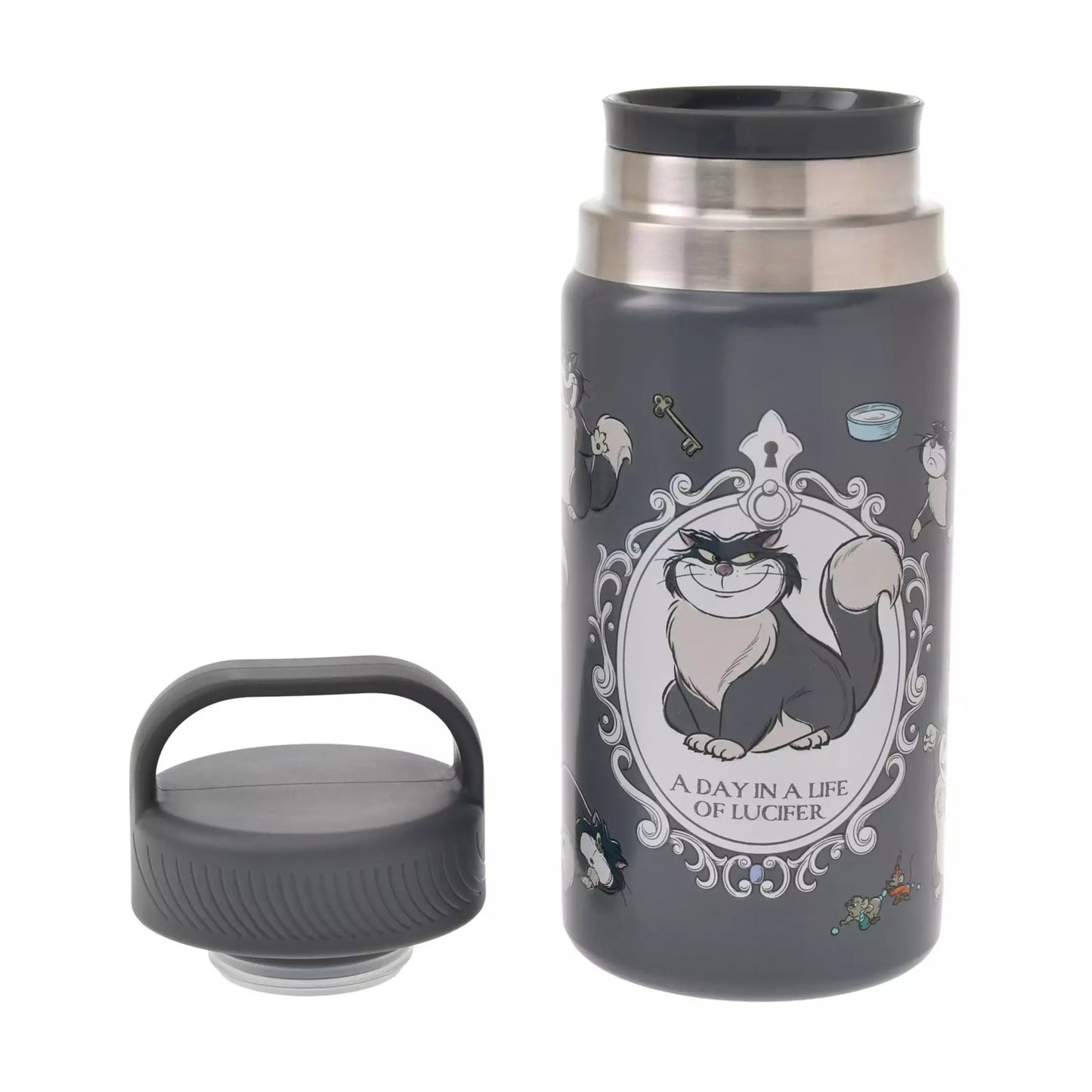 "Pre-Order" JDS - Lucifer, Jack & Gus Stainless Steel Bottles, DISNEY CAT DAY 2026
